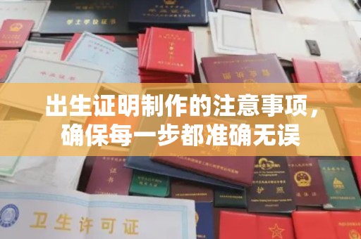 江山出生证明制作的注意事项，确保每一步都准确无误