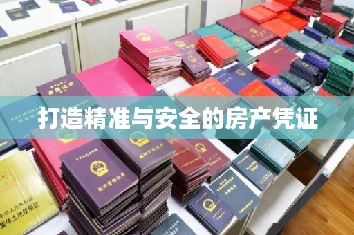 江山打造精准与安全的房产凭证